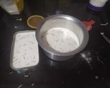 A picture of step 3 of Kharwas or Milk Pudding.