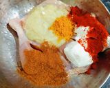 A picture of step 1 of Chicken Tandoori Roast.