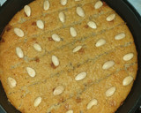 A picture of step 6 of Basbousa#4weeks challenge.