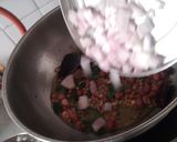 A picture of step 7 of Vangi Bhaat.
