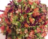 A picture of step 1 of Fattoush.