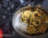 A picture of step 2 of Karela fry.