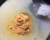 A picture of step 1 of Custard Powder Soft Ice cream.