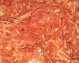 A picture of step 1 of Rabadi Gajar halwa with Gulabjamun.