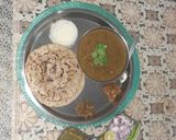 A picture of step 8 of Mirchi ki dal jawari ki Roti theccha.
