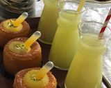 صورة لخطوة 6 من وصفة بسبوسة بنكهة الليمون و كريمة البرتقال 🍋🍊