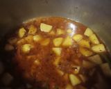 A picture of step 1 of Achari aalu pulao.
