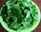 A picture of step 1 of Delicious Veggies from the garden, Spinach & Chard.