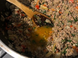 Relleno de empanadas jugosas de carne