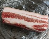 รูปขั้นตอนการทำที่ 1 ของ หมูสามชั้นตุ๋นผักกาดดองจีน (ผักไชกัว)
