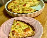 Foto del paso 5 de la receta Quiche de puerros y salmón versión 2.0