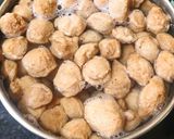 A picture of step 1 of Cabbage soya chunks thalipith (High protein, nutritious).