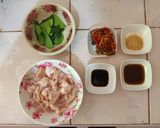 รูปขั้นตอนการทำที่ 1 ของ เอ็นไก่ผักพริกกะปิ
