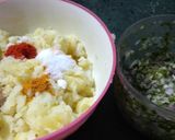 A picture of step 4 of Potato pattice.