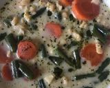 Tárkonyos zöldbableves, nokedlivel recept fázis 4 fotója