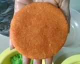 A picture of step 6 of Tricolour coconut barfi.