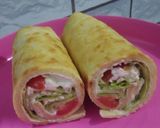Foto langkah ke 6 dari resep Caesar Salad Roll.
