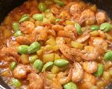 Foto langkah ke 5 dari resep Sambal goreng udang pete kentang.