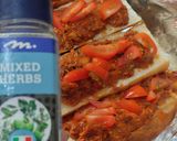 Gambar langkah 2 resipi Baguette Sardine Bolognese.