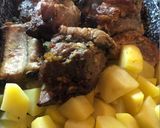 Sült oldalas savanyú káposztával recept fázis 2 fotója