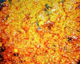 A picture of step 2 of Matar paneer curry.