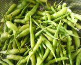 A picture of step 1 of Mogri ki subji.