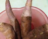 A picture of step 1 of Jaggery sweet potato.