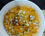 A picture of step 2 of Zarda sweet rice.