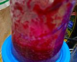 A picture of step 2 of Beetroot Hummus Breakfast Toast.