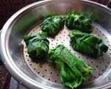 কুমড়ো পাতায় চিংড়ি ভাপা(kumro patay chingri vapa recipe in Bengali) রেসিপি ধাপ - 5 ছবি