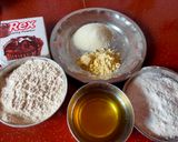 A picture of step 1 of Wheat Nankhatai Biscuits.