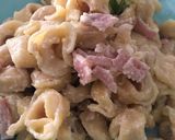 A picture of step 3 of Tortellini with Feta Mousse.