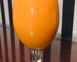 A picture of step 5 of Mangoes and plum slush.