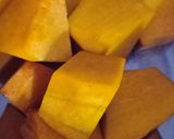 Foto langkah ke 1 dari resep Bolu kukus labu kuning gluten free.