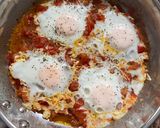 A picture of step 8 of Traditional Shakshouka.