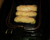 Foto del paso 6 de la receta: Salchichas con puré envueltos. Con masa casera y papas al horno