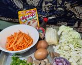 Foto langkah ke 1 dari resep Orak Arik Telur Wortel Kubis Jamur Enoki.