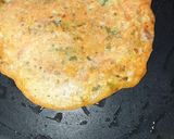 A picture of step 4 of Moong & Chana dal cheela.