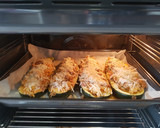Foto del paso 6 de la receta: Calabacines rellenos con salsa semi boloñesa de pavo picado