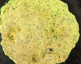 A picture of step 6 of Spinach broccoli Chilla.