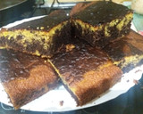 Foto del paso 8 de la receta: Bizcocho marmoleado de naranja y cacao, con esencia de vainilla
