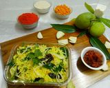 A picture of step 7 of Raw mango rice /mavinakayi chitranna.