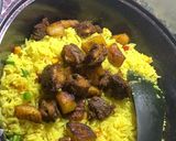 A picture of step 5 of Fish and plantain fried rice.
