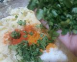 A picture of step 3 of Resha kabab.