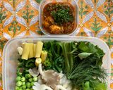 รูปขั้นตอนการทำที่ 5 ของ น้ำพริกมะกอกปลาย่างมะแขว่น🌶️🧄สูตรไม่ใส่ปลาร้า ถั่วเน่า🥹