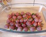 Hús gombócos paradicsomos spagetti Sütőben 🍝 recept fázis 5 fotója