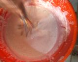 A picture of step 4 of Sinasir or Rice pancakes.