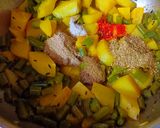 A picture of step 3 of Beans Sabji.