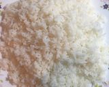 A picture of step 1 of Schezwan Rice.