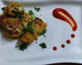 आलू प्याज़ का चीला स्टफ विद चीज़ (Aloo cheese ka cheela stuff with cheese recipe in hindi) रेसिपी चरण 5 फोटो